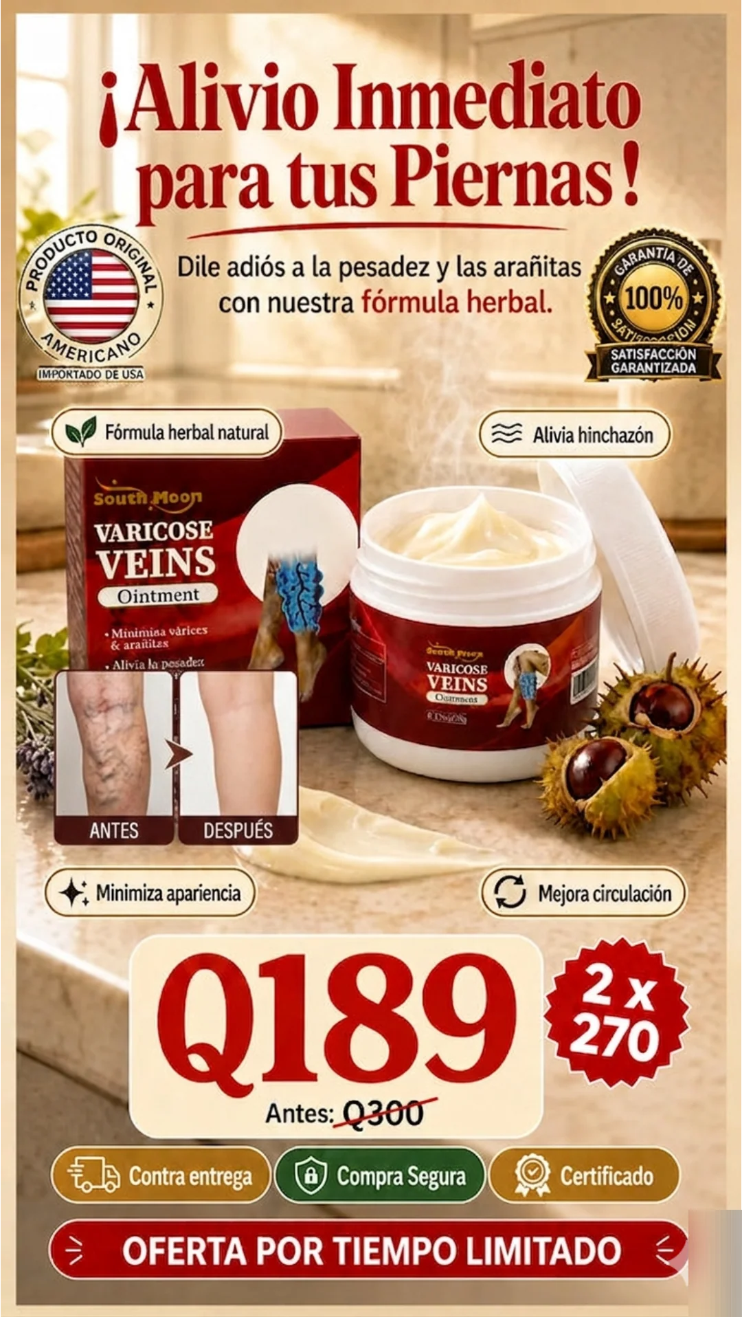 Varicose® : Alivio Profundo para Várices y Piernas Cansadas