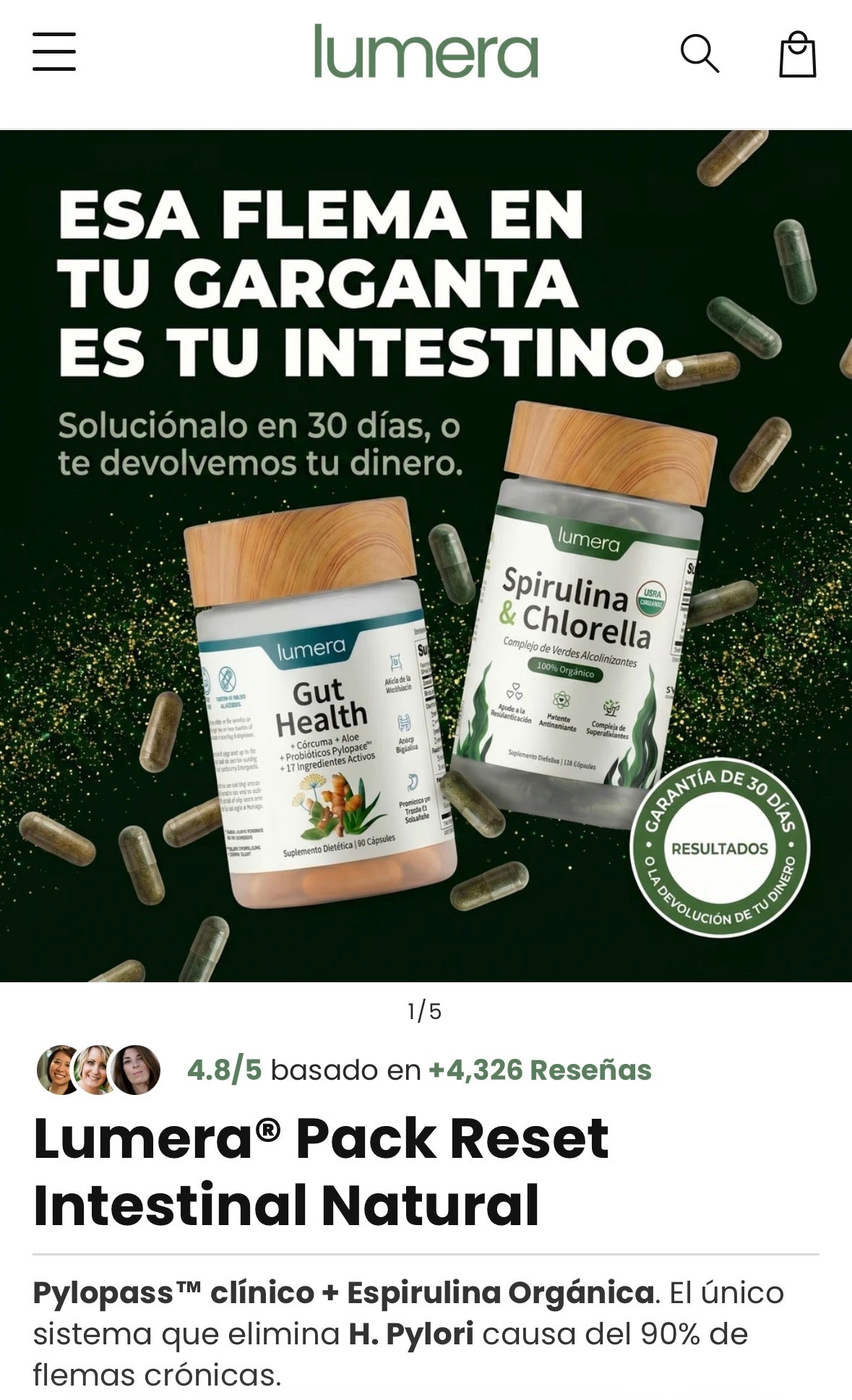 Lumera Pack Reset Intestinal Natural