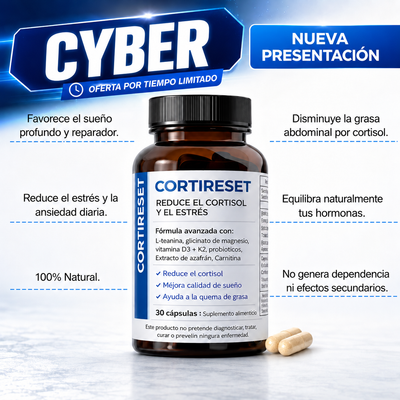 CORTISOL RESET™ | Tu aliado natural contra el insomnio y el exceso de cortisol