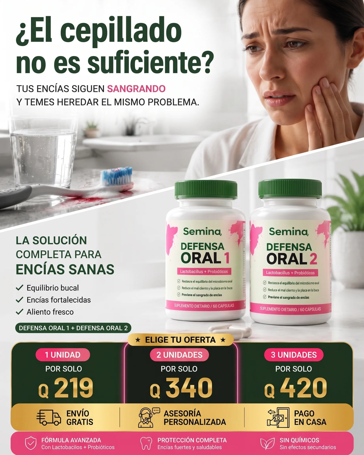 Defensa Oral Pro™ | Encías Sanas, Aliento Fresco y Dientes Más Fuertes